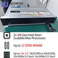 Processeur Intel Xeon en gros à prix avantageux pour serveurs rack informatiques Dell R 750/760/760xd2/7525/7615/7625 2U, en stock à bon prix