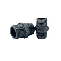 Raccord mâle en acier au carbone fileté BSPT/NPT, peint en noir, certifié ISO pour système de pipeline d'eau et de gaz, classe 150