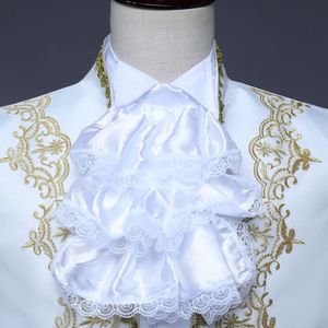 Performance carnaval mariage Costume Prince marié hommes Blazer costumes <span class=keywords><strong>Jabot</strong></span> dentelle cravate hauts veste manteau + pantalon pantalon ensemble - Product Image 5
