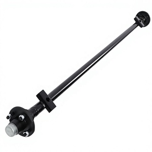 Nouvel axe d'entraînement de remorque de 2000 lb avec ressorts à lames, support et boulon en U, motif de boulons 4x4 - Product Image 1