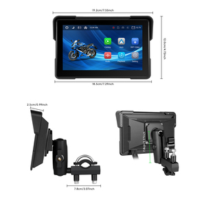 หน้าจอ Podofo ขนาด <span class=keywords><strong>7</strong></span> นิ้ว สำหรับมอเตอร์ไซค์ แบบพกพา รองรับ Carplay ไร้สาย ระบบนำทาง Android Auto กันน้ำ <span class=keywords><strong>IP67</strong></span> ขายส่งจากโรงงาน - Product Image 5