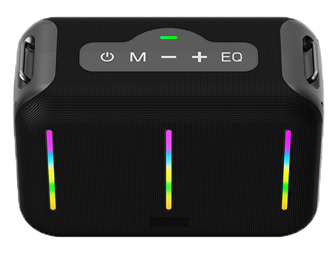 Powerful 40W IPX Fabric Wireless Gaming Speaker RGB Heavy Bass TWS FM Radio TF AUX Portable for 5.3 5000mAh Battery
