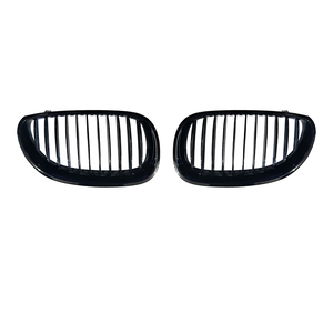 51712155447 Rejilla Delantera Izquierda Negra Brillante para <span class=keywords><strong>BMW</strong></span> Serie 5 E60 Sedán y <span class=keywords><strong>E61</strong></span> LCI <span class=keywords><strong>Touring</strong></span> 2003-2010 <span class=keywords><strong>520d</strong></span> 530i M5 - Product Image 1