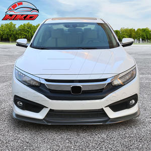 Compatible con Honda Civic 16-18, Estilo IKON GT, Divisor de Parachoques Delantero Sin Pintar, PU de Alta Calidad, Accesorio Exterior - Product Image 2