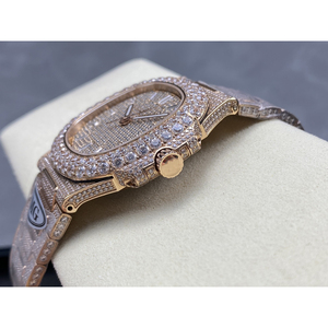 Reloj Mecánico Automático de Lujo con Moissanita y Oro de 18K, Correa de Acero Inoxidable de 22mm, Esfera con Diseño de Galaxia y Cielo Estrellado, Reloj de Diseño Personalizado - Product Image 4
