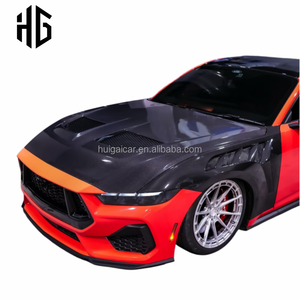 Ailes avant en fibre de carbone de haute qualité pour Ford <span class=keywords><strong>Mustang</strong></span> 2024, mise à niveau au style GTD, kits de carrosserie pour ailes gauche et droite, directement de l'usine - Product Image 2