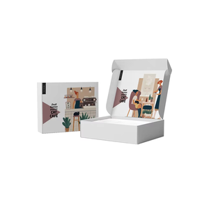 Boîte d'expédition en carton ondulé avec logo personnalisé, boîte d'expédition écologique pour les petites entreprises, emballage pour produits de soin de la peau - Product Image 1