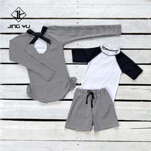 High Quality Custom Toddler Swimwear Striped Recycled Polyester Kids Swimwear Printed Boys <b>Shorts</b> - Product Image 1