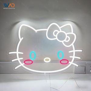 Letrero de Neón con Gesto de Corazón, Tira de LED Flexible Azul, Lámpara de Pared para Decoración de Sala de Estar, Salón, Habitación Moderna - Product Image 4