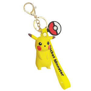 Llavero de <span class=keywords><strong>bola</strong></span> Pokémon Pikachu de Digimon al por mayor, bonito muñeco de monstruos digitales de dibujos animados, llavero para coche, colgante para bolso, pequeño regalo - Product Image 5