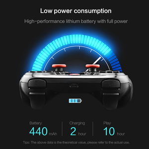 Dữ liệu Ếch không dây BT Gamepad Joystick & chơi game điều khiển từ xa cho điện thoại PC Máy tính bảng-Video Game Console - Product Image 5