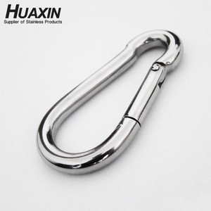 ที่มีคุณภาพสูงสแตนเลส304ตะขอสแน็ป DIN5299C ฤดูใบไม้ผลิตะขอ A2 Carabiner 6*60มิลลิเมตร