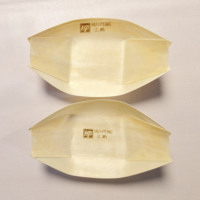 Assiettes jetables classiques en bois en forme de bateau de 7 pouces pour sushis, 50 pièces, pour restaurants, réunions et pique-niques