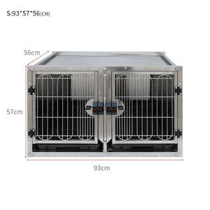 Ağır büyük modüler paslanmaz çelik Vet Pet köpek kafesi kulübesi kafesleri - Product Image 3