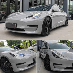 Rollos de Vinilo para Envolver Automóviles Color Gris Caramelo Brillante al por Mayor, Envoltura Gris <span class=keywords><strong>Nando</strong></span> para Automóviles, Gris Hormigón para Porsche - Product Image 4