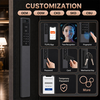 Cerradura Inteligente Universal 6068 7068 con Reconocimiento Facial, Videoportero y Resistencia al Agua IP66 para Proyectos