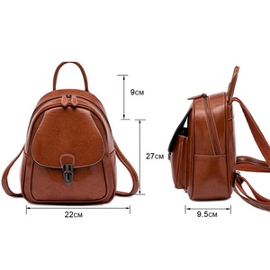 Fashion Handmade New Real Leather <b>Backpack</b> Retro Genuine Natural Cowhide Leather Vintage <b>Backpack</b> Casual Bags - Product Image 4