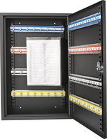 Armoire de rangement murale à clés 100, coffre-fort de stockage pour clés, armoire de gestion de clés à usage domestique d'appartement