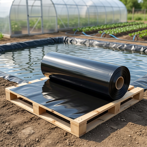 มาโคร ®   แผ่นรองบ่อเก็บน้ำ HDPE ขนาด 1.50 มม. มาตรฐาน ASTM GRI GM13 สำหรับการเก็บน้ำฝนและการชลประทาน - Product Image 1