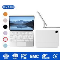 Clavier magnétique fin pour iPad 10,9 pouces A16 2025, coque de protection pour iPad avec pavé tactile multi-touch intégré, vente flash