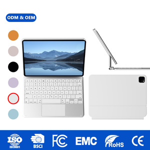 Laudtec Ultra-Slim Aluminum Alloy Magetic <b>Keyboard</b> Folio for iPad Air 11" in Stock, Wholesale OEM/ODM with CE/RoHS/REACH/FCC - Product Image 1