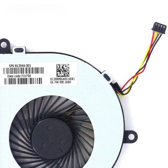 Laptop CPU Cooling Fan for 15-ac 15-af 15-ay 15-ba 813946-001 Notebook Cooler Fan Replacement
