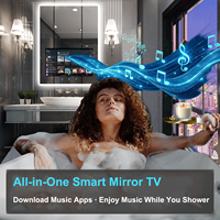 Miroir intelligent Android LCD pour affichage publicitaire, miroir magique de salle de bain, miroir LED étanche, miroir magique intelligent