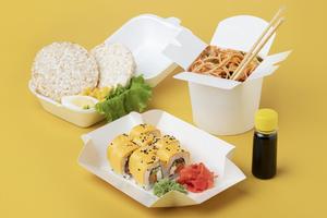 Emballage à emporter pour déjeuner imprimé personnalisé 100% conteneur alimentaire jetable en fibre de paille de blé compostable - Product Image 5