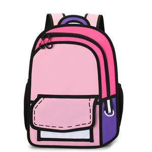 新款批发二维卡通儿童书包防水大容量书包青少年旅行书包男童女童 - Product Image 3