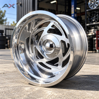 Jantes personnalisées en aluminium usiné 17 18 20 22 pouces 17x11 18x11 20x11 5x5 5x127 chromées polies avec trous dissimulés pour Chevrolet C10 C1500 Impala