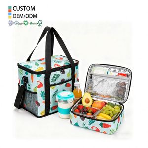 Strong Reinforced Seams <b>Insulated</b> <b>Lunch</b> Bag for Home Grocery Shopping Food Storage Office <b>Lunch</b> Carry Daily Use - Product Image 1