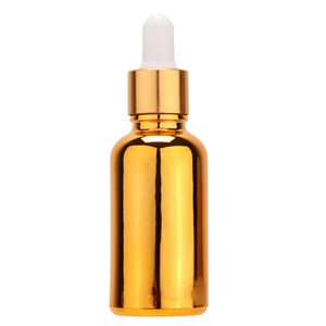 Flacon compte-gouttes de luxe plaqué or 5-100 ml, pot à crème, flacons vaporisateurs de parfum vides de haute qualité pour sérum de soin de la peau et crème pour le visage - Product Image 4