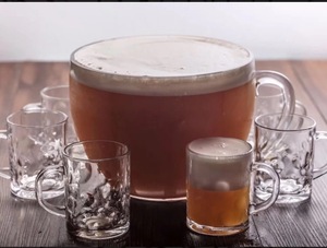 Grand gobelet en verre à bière géant Hero Bol à poisson Vase Super Globe Bol à poisson Tasse en verre - Product Image 2
