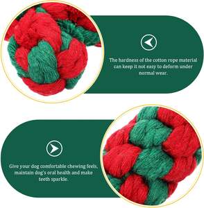Jouets à mâcher pour chiens personnalisés en gros, os en coton de luxe, petite corde interactive pour chiens - Product Image 6