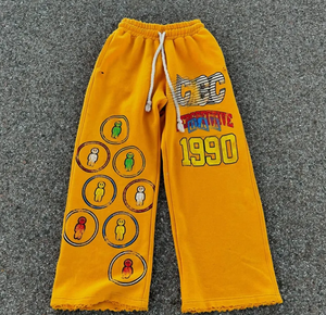 <span class=keywords><strong>Pantaloni</strong></span> sportivi <span class=keywords><strong>rossi</strong></span> con serigrafia personalizzata per uomo <span class=keywords><strong>pantaloni</strong></span> a zampa larga da strada con <span class=keywords><strong>pantaloni</strong></span> a vita media - Product Image 2