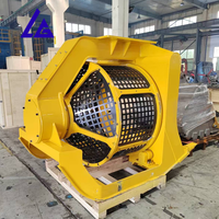 Seau de criblage hydraulique à tambour rotatif pour excavatrices dans les projets de carrière et de démolition
