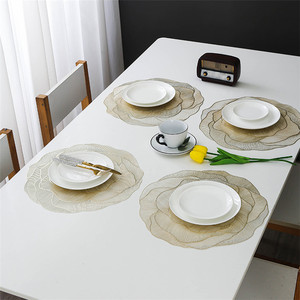 Romantico tavolo rosa tovaglietta resistente al calore tavolo centrotavola tappetino lavabile impermeabile in PVC per feste banchetto di nozze - Product Image 5