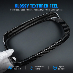 Shasha - Adhesivo Decorativo para Marco de Espejo Retrovisor de Fibra de Carbono, Accesorios para Automóviles, para Charger 2015-2023 - Product Image 4