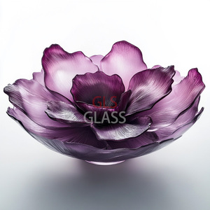 Customised gift boxes and logos Hand-Carved Home Decor Ornament Crystal Petal <b>Bowl</b> - Product Image 1