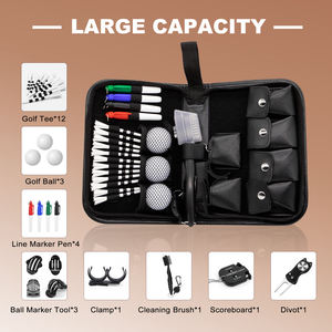Coffret Cadeau de Golf Personnalisé avec Logo : Tees, Marqueurs de Balle, Outil de Réparation de Divots et Accessoires de Golf – Étui pour Kit d'Outils de Golf - Product Image 6