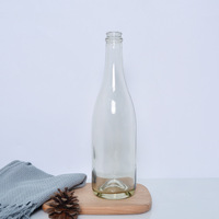 Botol Kaca Anggur Amber 187ml, Botol Kaca Whisky 500ml 750ml Burgundy untuk Kemasan Anggur, Segel Gabus, Sampel Gratis