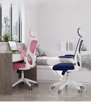 Chaise de bureau confortable et ergonomique pour la maison, le bureau, la salle de conférence, les employés, les étudiants, avec dossier et pivotante