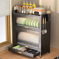 Égouttoir à vaisselle en métal de haute qualité avec support de rangement pour baguettes, à suspendre ou à poser sur comptoir, pour un tri durable et multifonctionnel