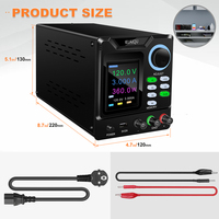 Alimentation programmable CC KUAIQU SPPS-D1203-232 120V 3A 360W, laboratoire, réglable, affichage à 4 chiffres, réparation informatique