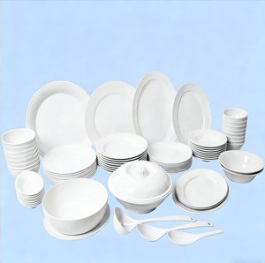<strong>Complete</strong> <strong>Cheap</strong> 72-Piece Melamine Dinnerware Set with Plates, Bowls, Spoons,Trays &amp; Casserole - Product Image 1