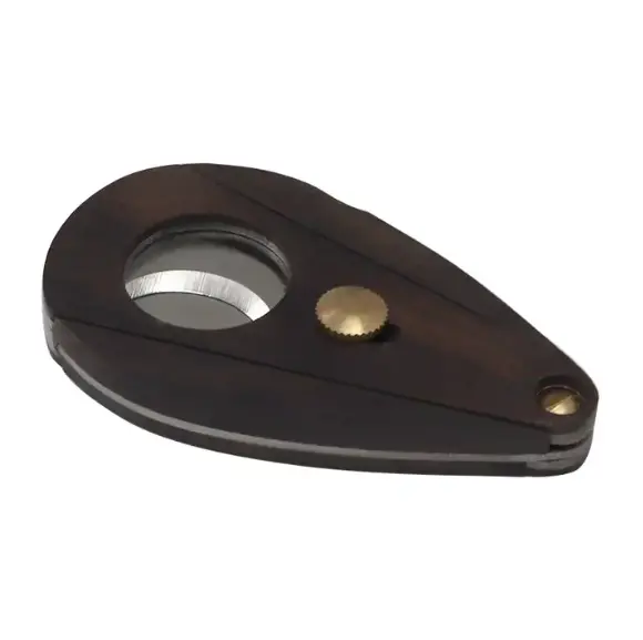 Yufan Somke Shop accessori sigari di lusso in acciaio inox legno Cigar Cutter forbici con pulsante