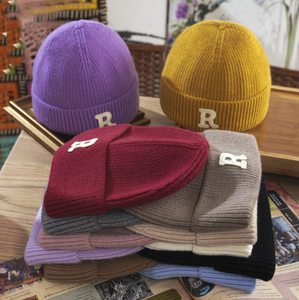 Version coréenne Chapeau de laine d'hiver Nouveau tricot chaud <span class=keywords><strong>Blague</strong></span> transfrontalière pour hommes et femmes Casquette de plage en plein air-Vente en gros - Product Image 2