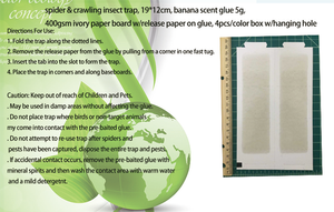 Trampa Plegable para <span class=keywords><strong>Arañas</strong></span> e Insectos Rastreadores, Papel de Gel Ecológico, Impermeable, para Uso en Interiores y Exteriores - Product Image 5