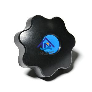 Tuerca de inserción de latón para baquelita, cubierta <span class=keywords><strong>azul</strong></span> de Seven Lobe, sujeción de plástico, perilla de estrella M8 - Product Image 3
