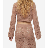 Crochet haut court pull robe femmes 2 pièces ensemble femmes été 2023 tricoté Crochet jupe et haut